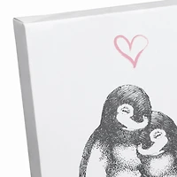 Penguin Love Canvas Wall Art