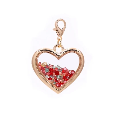 Gold Heart Shaker Charm by Bead Landing™