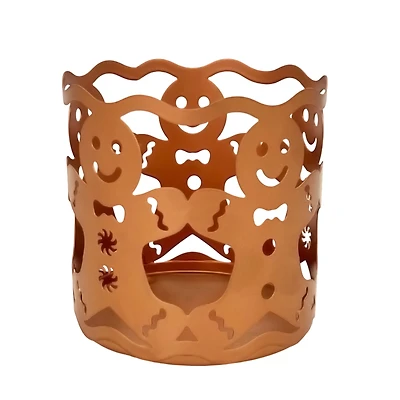 4.25" Rose Gold Metal Gingerbread Candle Holder by Ashland®