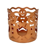 4.25" Rose Gold Metal Gingerbread Candle Holder by Ashland®