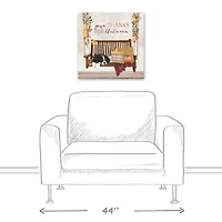 Autumn Porch Swing Canvas Wall Art