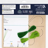 Leisure Arts® Intermediate Clover Wood Stitched String Art Panel Kit