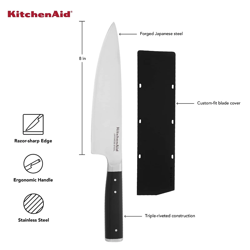KitchenAid Gourmet 8" Chef Knife with Sheath