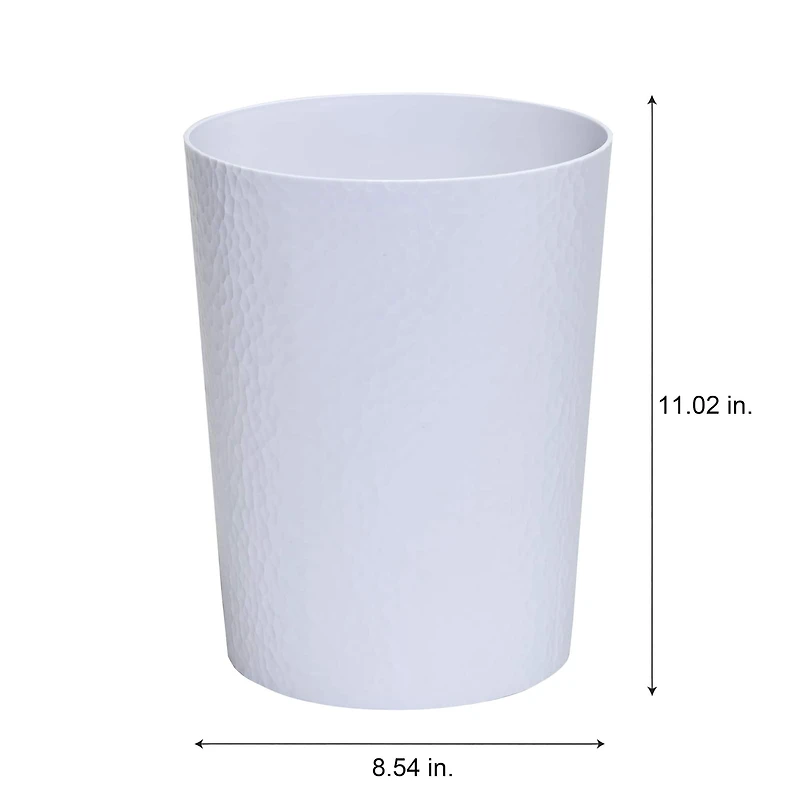 Bath Bliss Hammered Textured Trash Can