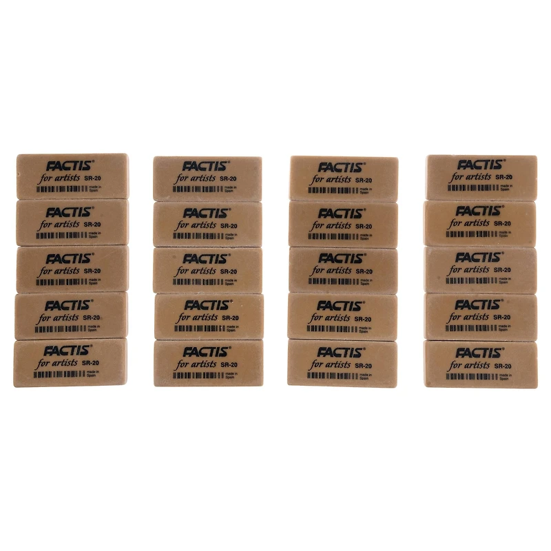 General's® Factis® 20 Piece Eraser Box