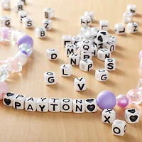 Black & White Alphabet Square Beads by Creatology™
