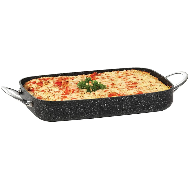 THE ROCK by Starfrit 13" Square Oven Dish With Stainless Steel Handles