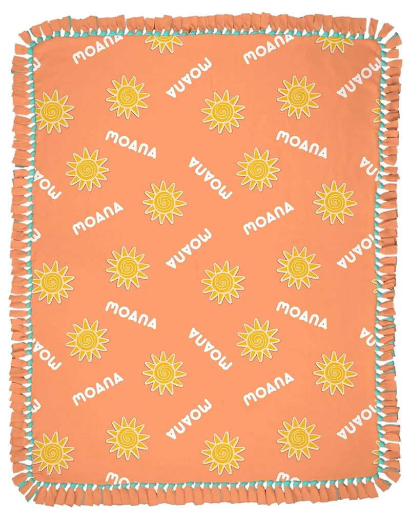 Disney® 72" Princess Moana No Sew Fleece Throw Kit