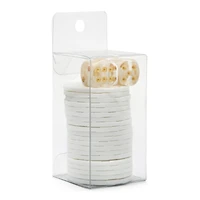 Assorted Poker Chips & Dice Set, 1pc. by Fab Finds