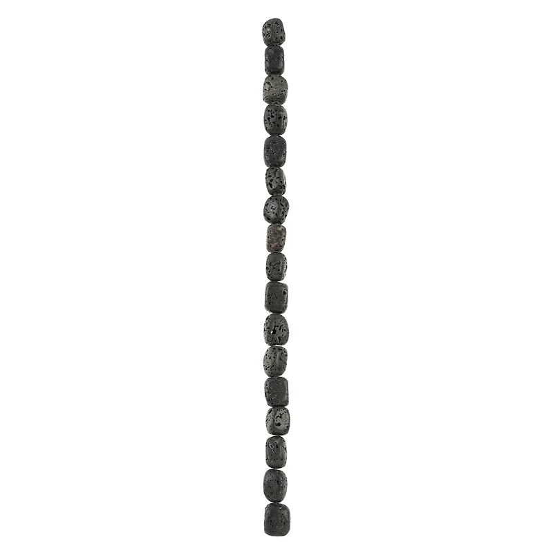Black Lava Nugget Beads, 8mm by Bead Landing™