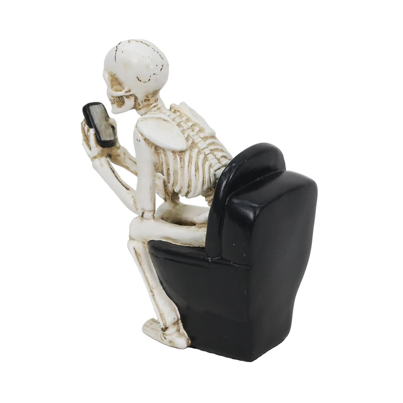 6.5" Skeleton with Toilet Tabletop Décor by Ashland®