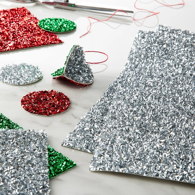 Silver Tinsel Paper by Recollections™, 12" x 12"