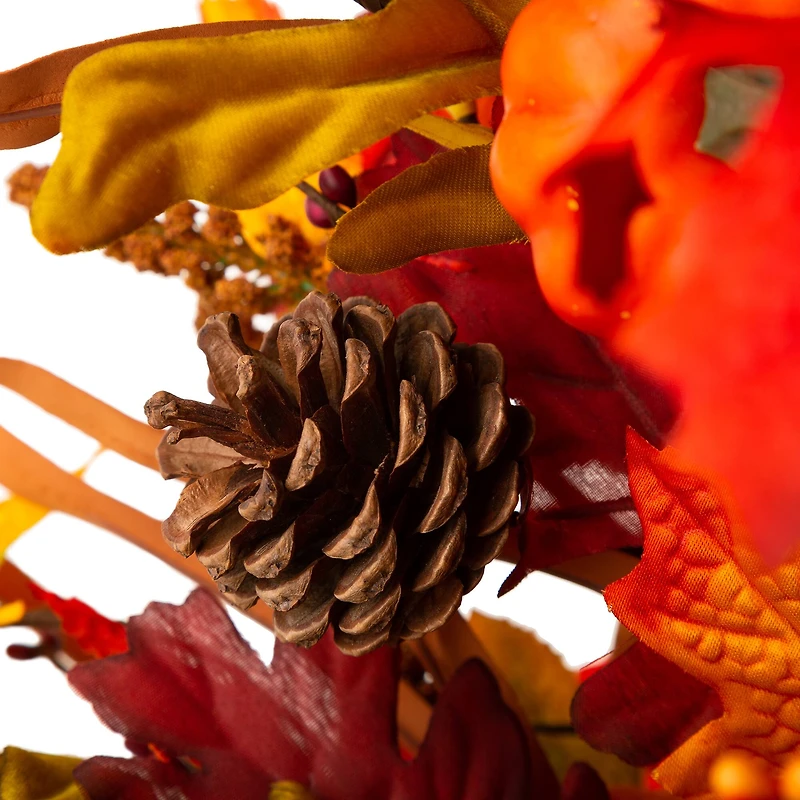 Glitzhome® 3ft. Fall Lighted Maple Leaves Tree in Urn