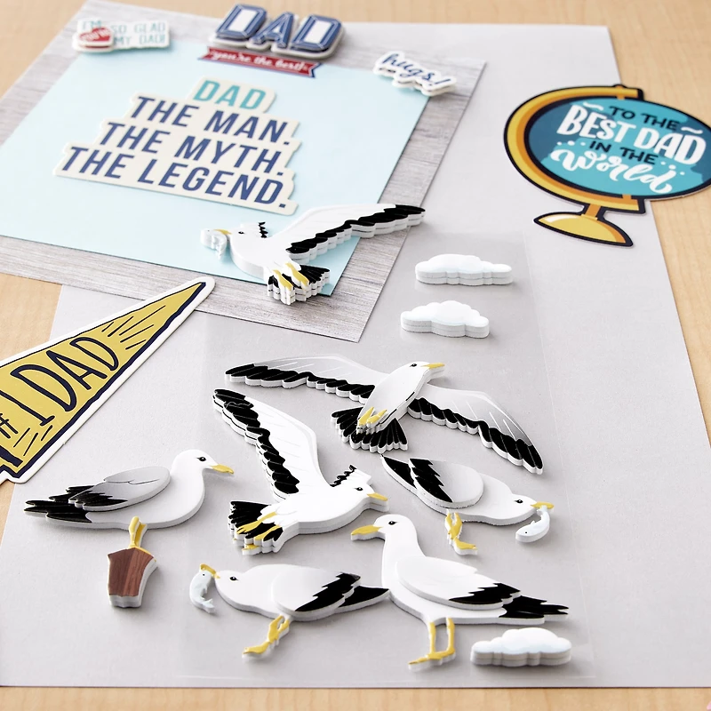 Seagulls Dimensional Stickers by Recollections™