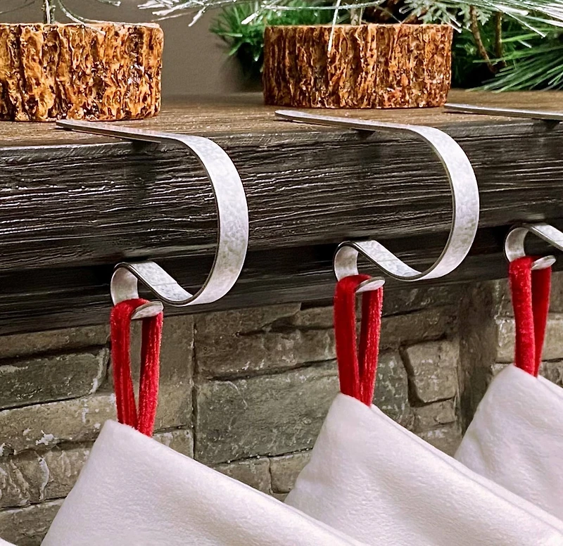 Haute Decor MantleClip™ Real Galvanized Stocking Holders, 2ct.