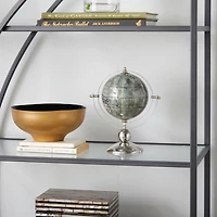 10" Silver Stainless Steel Traditional Globe