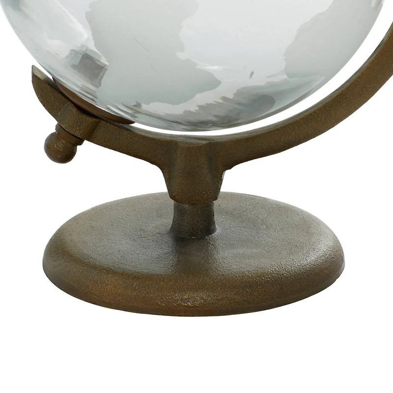 12" White Aluminum Globe