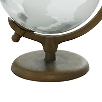 12" White Aluminum Globe
