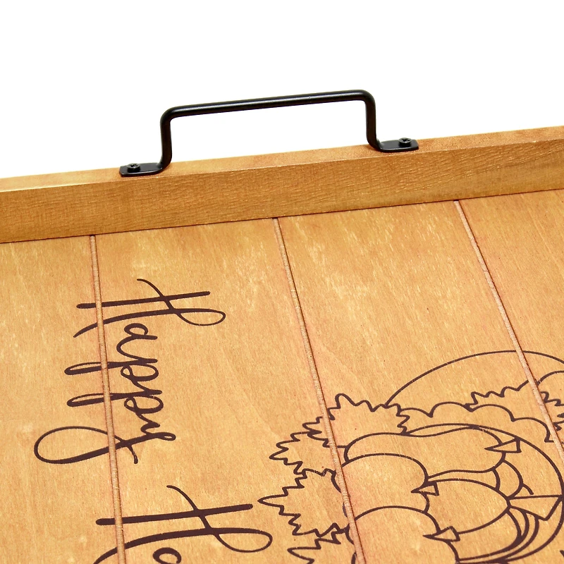 Elegant Designs™ 15.5" Happy Harvest Serving Tray with Handles