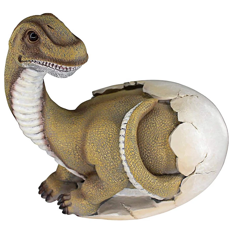 Design Toscano 10.5" Baby Brachiosaurus Dino Egg Statue