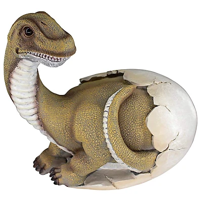 Design Toscano 10.5" Baby Brachiosaurus Dino Egg Statue