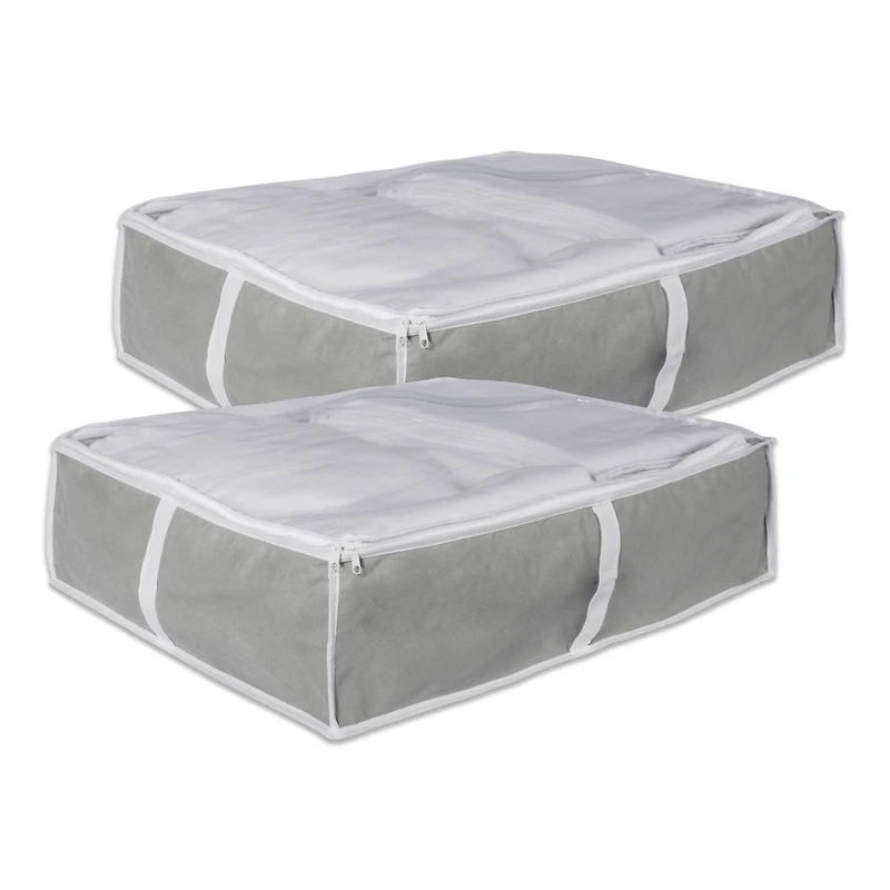 DII® Gray Blanket Soft Storage Cube, 2ct.