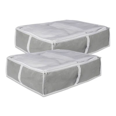 DII® Gray Blanket Soft Storage Cube, 2ct.