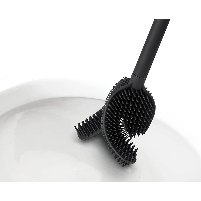 Joseph Joseph Flex 360 Advanced Toilet Brush with Matt Black Finish