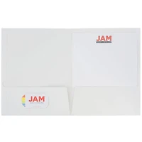 JAM Paper Business Glossy Laminated Two Pocket Folders, 6ct.