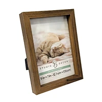 Expressions™ Brown Linear Wood Frame by Studio Décor