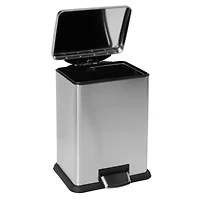 Honey Can Do Tall & Wide 58L Stainless Steel Step Trash Can with Lid