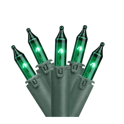 100ct. Green Mini Commercial Grade Mini String Lights