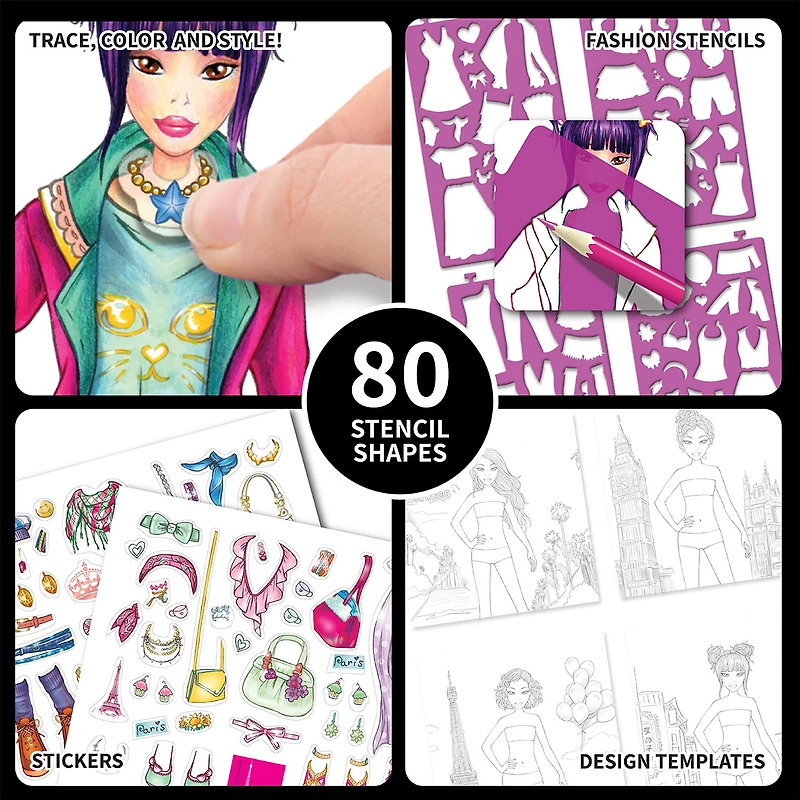 Style Me Up! Fashion Stencil & Style Art Kit