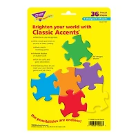 Trend Enterprises® Puzzle Pieces Classic Accents® Variety Packs, 3ct.