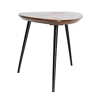 Hello Honey® Mid-Century Modern Wood & Metal Organic Shaped Nesting Table Set