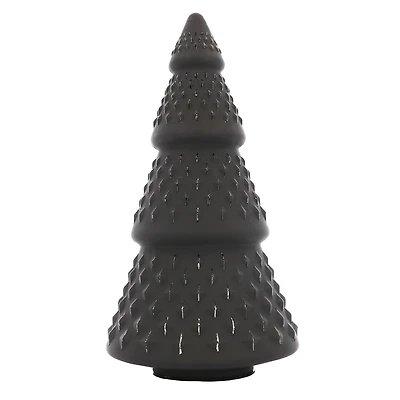 10.75" Black Glass Tree Tabletop Décor by Ashland®