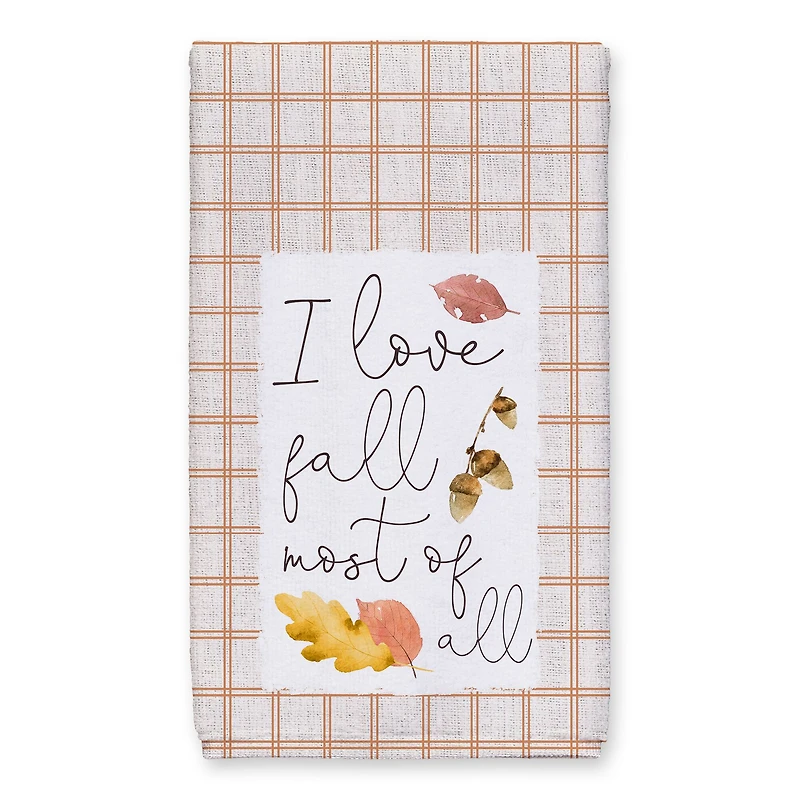 Love Fall Most Of All Tea Towel Set