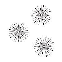 Habitat Decor Starburst Metal Wall Art Set