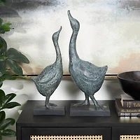 Blue Bird Sculpture Set