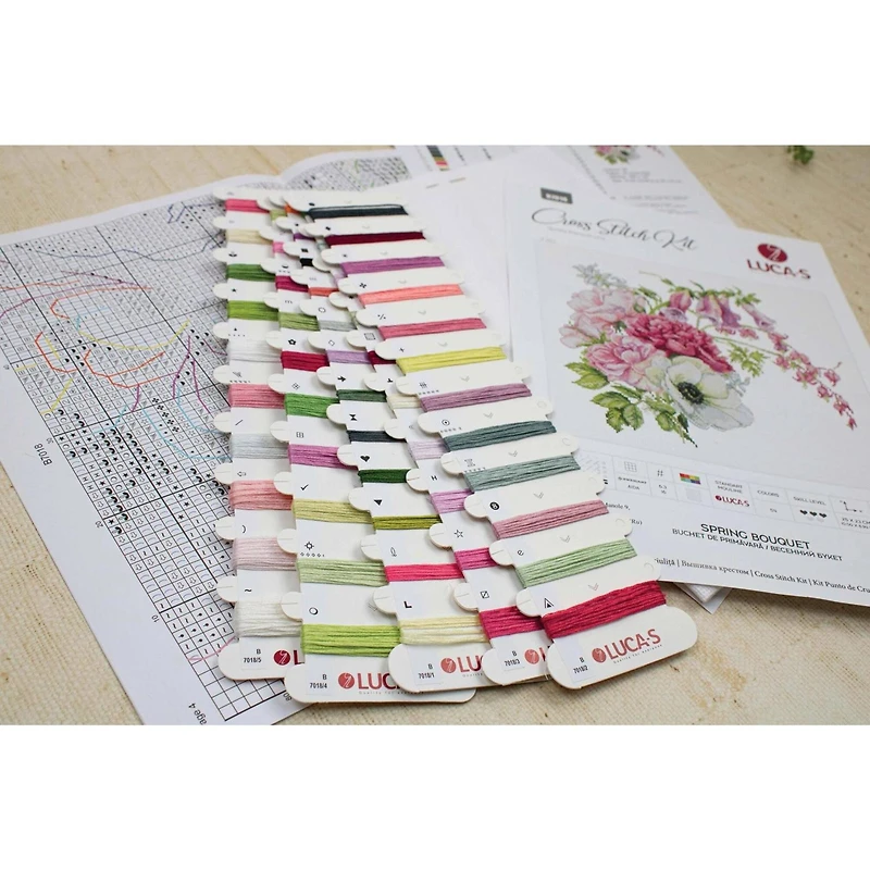 Luca-S Spring Bouquet Counted Cross Stitch Kit