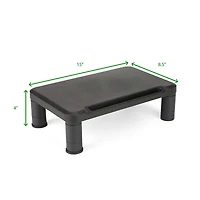 Mind Reader Small Black Monitor Stand