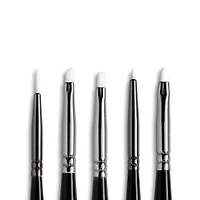 Angelus® White Synthetic Acrylic Micro Detail 5 Piece Brush Set