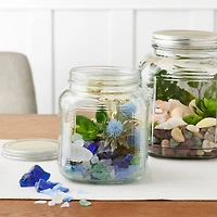 12 Pack: 6.75" Glass Square Cracker Jar by Ashland®