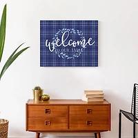 Welcome To Our Table Canvas Wall Art