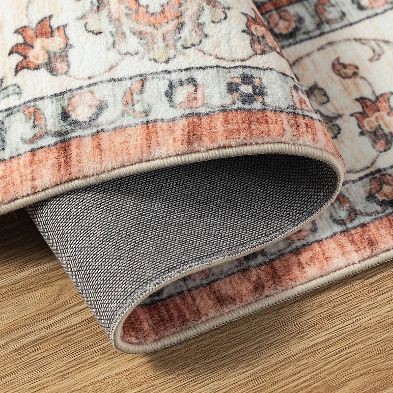 Glitzhome® & Ivory Oriental Area Rug