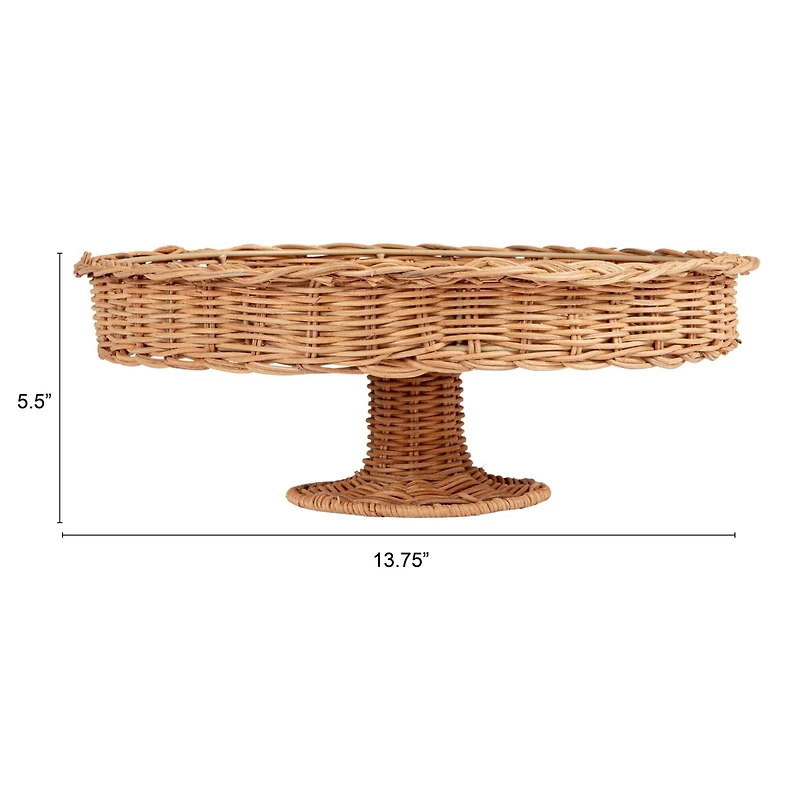 Hello Honey® Decorative Handwoven Rattan Pedestal