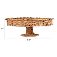 Hello Honey® Decorative Handwoven Rattan Pedestal