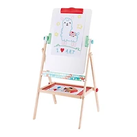 Hape Standing Easel Double-Sided Chalkboard & Whiteboard
