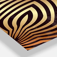 Designart 'Convex Symmetrical Ellipse Modern Rectangular Wall Clock