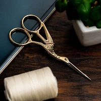 SINGER® 4.5" Gold Forged Stork Embroidery Scissors
